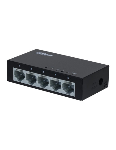 Switch, DAHUA, SF1005-EUR, Switch type Unmanaged, Switch layer L2, Form factor Desktop/Wall-Mounting, 5xRJ-45 ports, RJ-45 Port