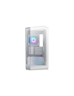 Case, MSI, MidiTower, Case product features Transparent panel, Not included, MicroATX, Colour White, MAGPANOM100RPZWHITE