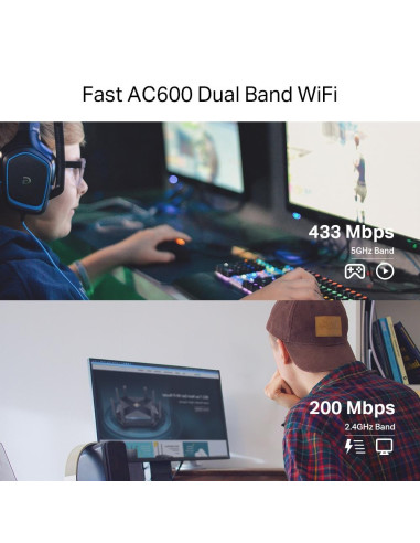 WRL ADAPTER 600MBPS/DUAL BAND ARCHER T2E TP-LINK