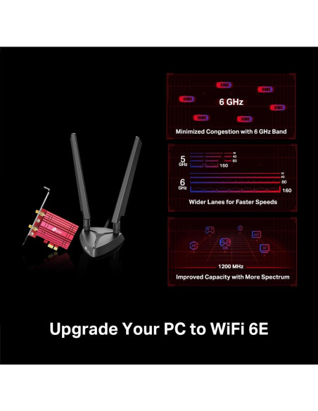 WRL ADAPTER 5400MBPS WI-FI 6E/ARCHER TXE75E TP-LINK