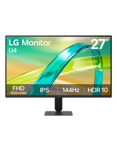 LCD Monitor, LG, 27 ", 1920 x 1080 pixels, Full HD, Native aspect ratio 16:9, LCD, Flat, 27U411B-B