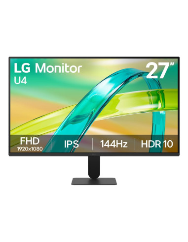 LCD Monitor, LG, 27 ", 1920 x 1080 pixels, Full HD, Native aspect ratio 16:9, LCD, Flat, 27U411B-B