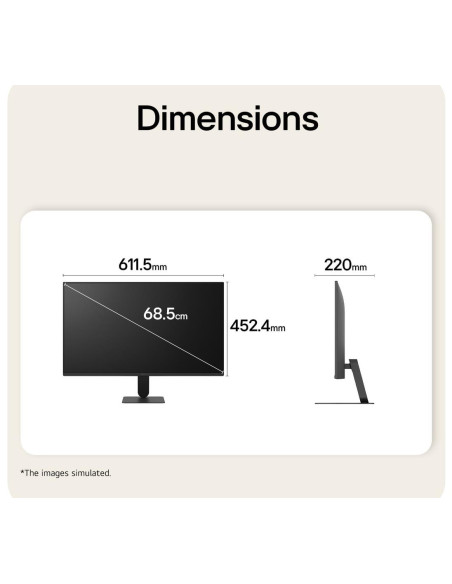 LCD Monitor, LG, 27 ", 1920 x 1080 pixels, Full HD, Native aspect ratio 16:9, LCD, Flat, 27U411B-B