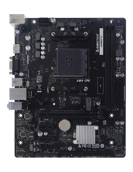 Mainboard, BIOSTAR, AMD A520, Socket AM4, micro ATX, RAM DDR4-SDRAM, 2xSlots, 1xNumber of M.2 (M) slots, A520MHP2.0