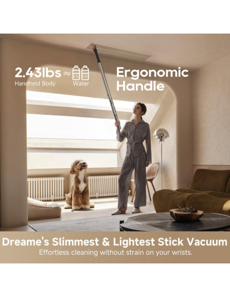 Vacuum Cleaner, DREAME, Air Station, Dry, Stick vacuum, Black, Bagless, Battery, VXV45A