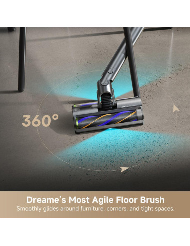 Vacuum Cleaner, DREAME, Air Station, Dry, Stick vacuum, Black, Bagless, Battery, VXV45A