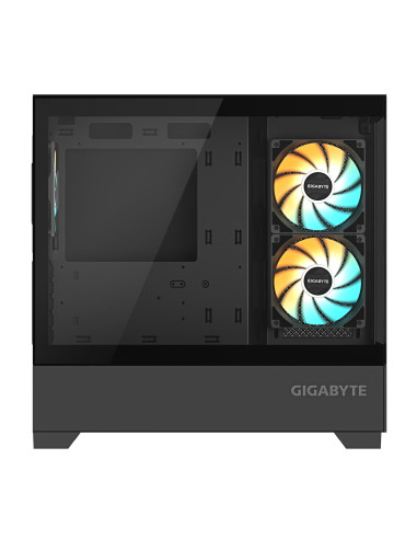 Case, GIGABYTE, C201 PANORAMIC, MidiTower, Case product features Rackmountable/Removeable HDD basket/Transparent panel, Not inc