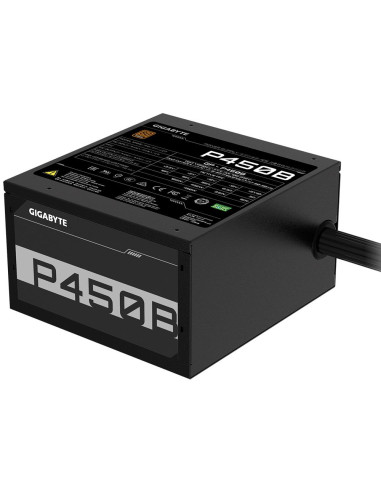 Power Supply, GIGABYTE, P450B, 450 Watts, Efficiency 80 PLUS BRONZE, GP-P450B