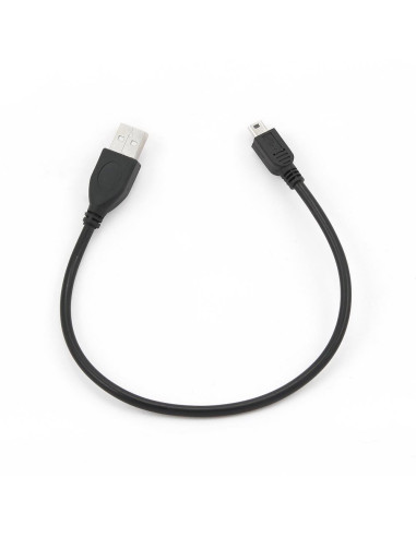CABLE USB2 AM-MINI 30CM BLACK/CCP-USB2-AM5P-1 GEMBIRD