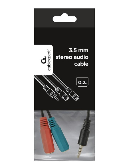 CABLE AUDIO 3.5MM 4-PIN TO/3.5MM S+MIC CCA-417 GEMBIRD