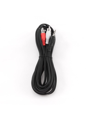 CABLE AUDIO 3.5MM TO 2RCA 5M/CCA-458-5M GEMBIRD