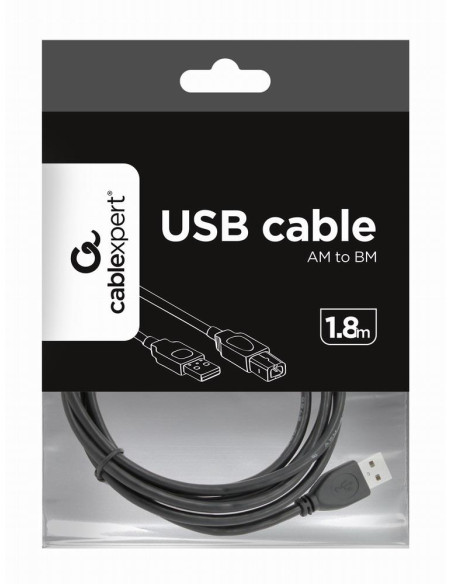 CABLE USB2 AM-BM 1.8M/CCP-USB2-AMBM-6 GEMBIRD