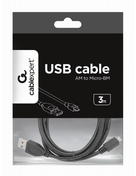 CABLE USB2 TO MICRO-USB 3M/CCP-MUSB2-AMBM-10 GEMBIRD