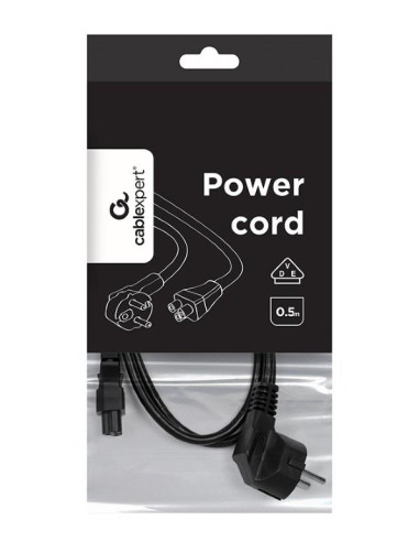 CABLE POWER C5 0.5M/PC-186-ML12-0.5M GEMBIRD