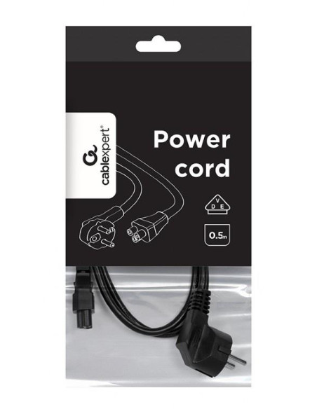 CABLE POWER C5 0.5M/PC-186-ML12-0.5M GEMBIRD