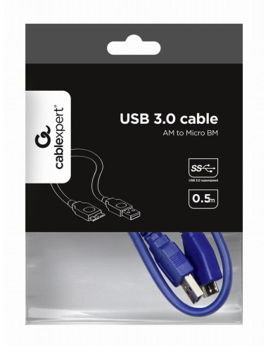 CABLE USB3 AM-MICRO BM 0.5M/CCP-MUSB3-AMBM-0.5M GEMBIRD