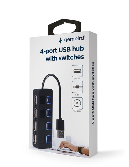 I/O HUB USB2 4PORT/UHB-U2P4-05 GEMBIRD