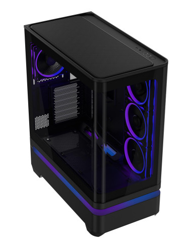 Case, ASUS, ATX/micro ATX/Mini-ITX, Black, PC, PRIME AP304 TG ARGB BLACK, 90DC0110-B19000