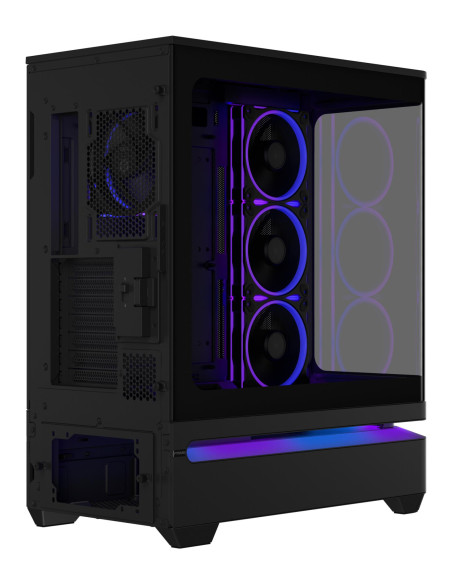 Case, ASUS, ATX/micro ATX/Mini-ITX, Black, PC, PRIME AP304 TG ARGB BLACK, 90DC0110-B19000