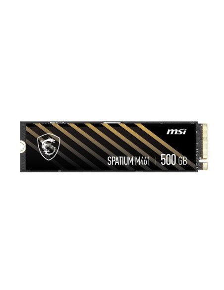 SSD, MSI, SPATIUM M461, 500 GB, M.2, PCI Express 4.0, NVMe Yes, Write speed 1700 MB/s, Read speed 4700 MB/s, MTBF 1500000 h, 11