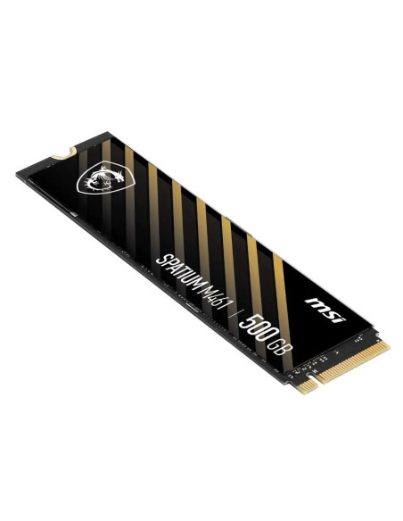 SSD, MSI, SPATIUM M461, 500 GB, M.2, PCI Express 4.0, NVMe Yes, Write speed 1700 MB/s, Read speed 4700 MB/s, MTBF 1500000 h, 11