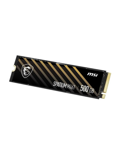 SSD, MSI, SPATIUM M461, 500 GB, M.2, PCI Express 4.0, NVMe Yes, Write speed 1700 MB/s, Read speed 4700 MB/s, MTBF 1500000 h, 11