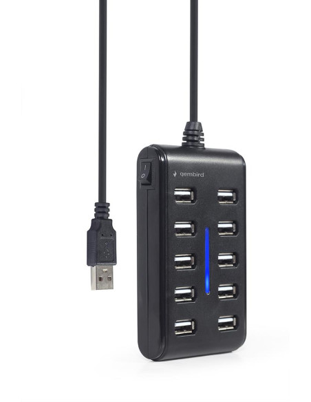 I/O HUB USB2 10PORT/UHB-U2P10P-01 GEMBIRD