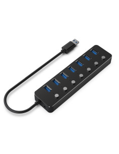 I/O HUB USB3 7PORT/UHB-U3P7P-01 GEMBIRD