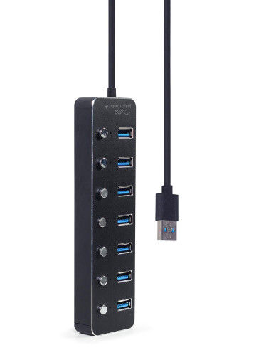 I/O HUB USB3 7PORT/UHB-U3P7P-01 GEMBIRD