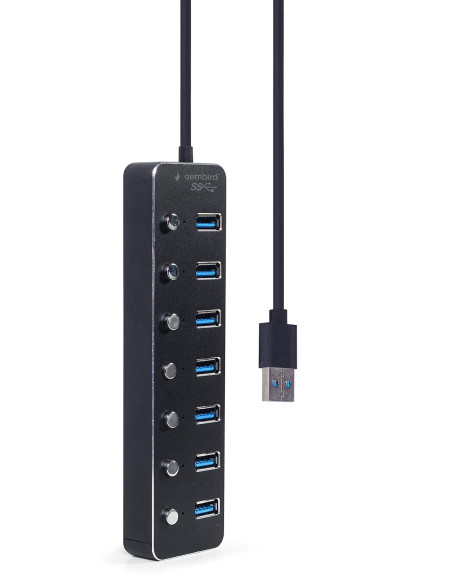 I/O HUB USB3 7PORT/UHB-U3P7P-01 GEMBIRD