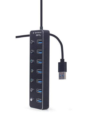 I/O HUB USB3 7PORT/UHB-U3P7P-01 GEMBIRD