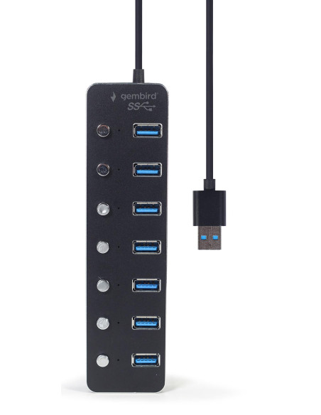 I/O HUB USB3 7PORT/UHB-U3P7P-01 GEMBIRD