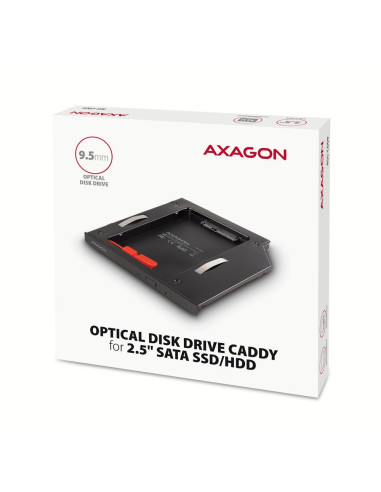 SSD/HDD CADDY 2.5" DVD SLOT/RSS-CD09 AXAGON