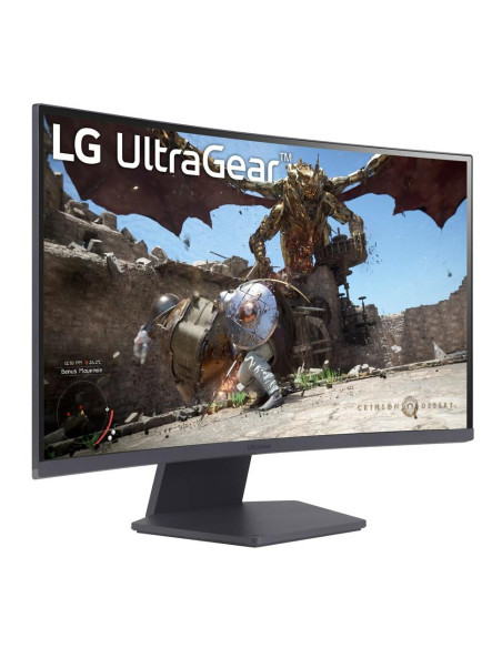 LCD Monitor, LG, 27GS60QC-B, 27", Gaming/Curved, Panel VA, 2560x1440, 16:9, 180 Hz, Matte, 1 ms, Tilt, Colour Black, 27GS60QC-B