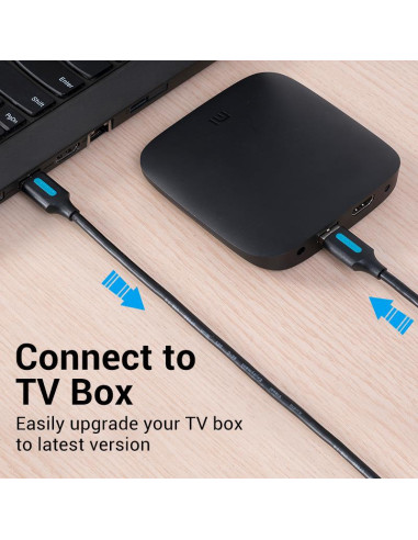 CABLE USB3.0 MALE TO MALE/0.5M BLACK CONBD VENTION