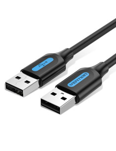 CABLE USB2.0 MALE TO MALE/2M BLACK COJBH VENTION