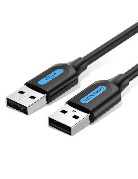 CABLE USB2.0 MALE TO MALE/2M BLACK COJBH VENTION