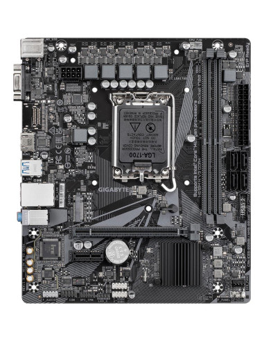 Mainboard, GIGABYTE, Intel H610, LGA1700, Micro-ATX, Memory DDR4, Memory slots 2, 1xPCI-Express 3.0 1x, 1xPCI-Express 4.0 16x, 