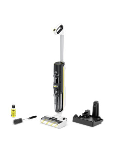 Vacuum Cleaner, KARCHER, FCV 4, Dry&wet, 3-in-1 stick vacuum, White/Black, Bagless, Battery, 1.056-131.0