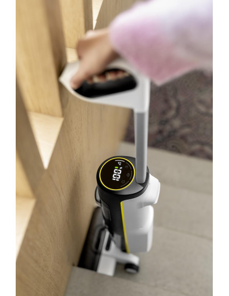 Vacuum Cleaner, KARCHER, FCV 4, Dry&wet, 3-in-1 stick vacuum, White/Black, Bagless, Battery, 1.056-131.0