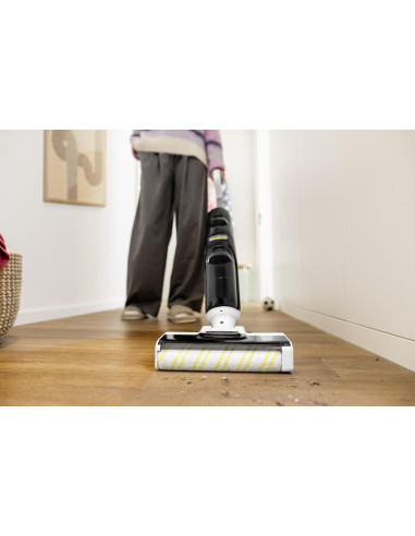 Vacuum Cleaner, KARCHER, FCV 4, Dry&wet, 3-in-1 stick vacuum, White/Black, Bagless, Battery, 1.056-131.0
