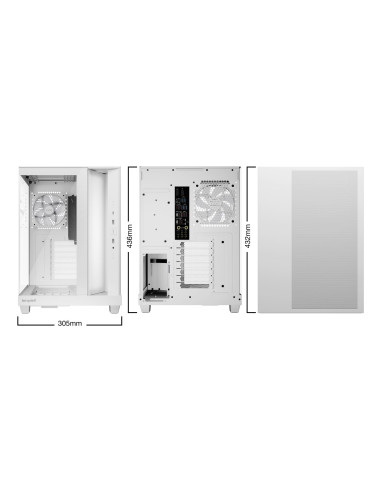 Case, BE QUIET, ATX/micro ATX/Mini-ITX, White, Midi Tower, PC, BGW86