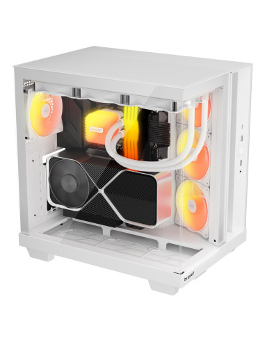 Case, BE QUIET, ATX/micro ATX/Mini-ITX, White, Midi Tower, PC, BGW86