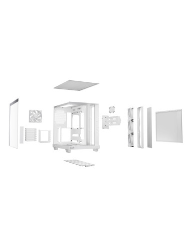Case, BE QUIET, ATX/micro ATX/Mini-ITX, White, Midi Tower, PC, BGW86