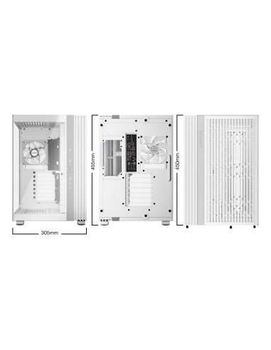 Case, BE QUIET, LIGHT BASE 600 LX, Tower, ATX, MicroATX, MiniITX, Colour White, BGW68