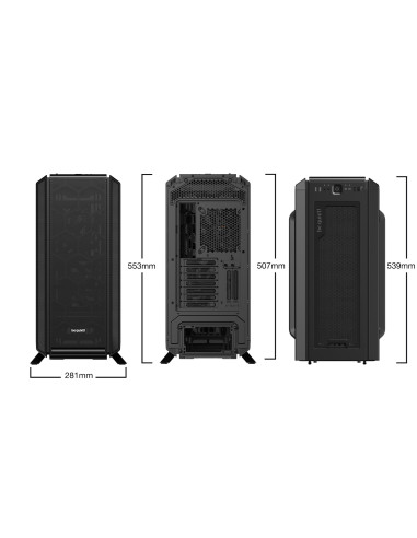 Case, BE QUIET, Silent Base 802 Window Black, MidiTower, Not included, ATX, EATX, MicroATX, MiniITX, Colour Black, BGW39