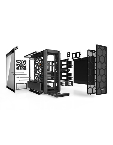 Case, BE QUIET, Silent Base 802 Window Black, MidiTower, Not included, ATX, EATX, MicroATX, MiniITX, Colour Black, BGW39