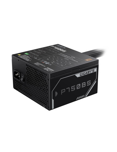 Power Supply, GIGABYTE, GP-P750BS, 750 Watts, Efficiency 80 PLUS BRONZE, PFC Active, MTBF 100000 hours, GP-P750BS
