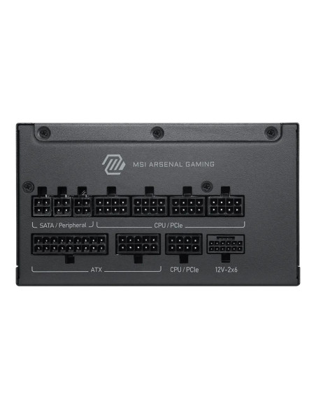 Power Supply, MSI, MAG A1000PLS PCIE5, ATX, PC, 100 - 240 V, 1000 W, MAGA1000PLSPCIE5