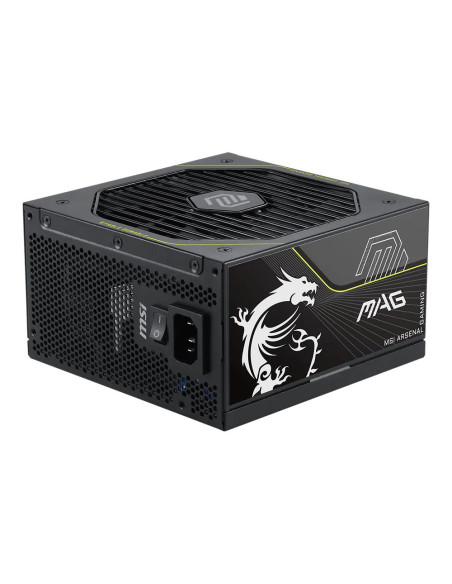 Power Supply, MSI, MAG A1200PLS PCIE5, ATX, PC, 100 - 240 V, 1200 W, MAGA1200PLSPCIE5